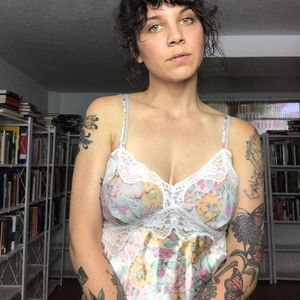 Vintage Floral + Lace Negligee -B7